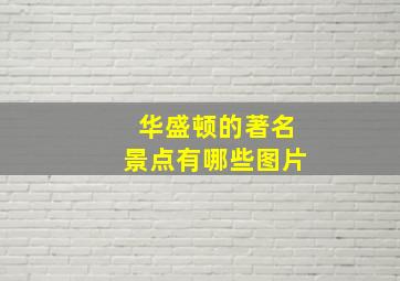 华盛顿的著名景点有哪些图片