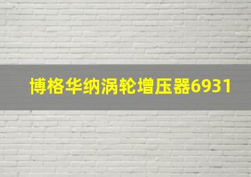 博格华纳涡轮增压器6931