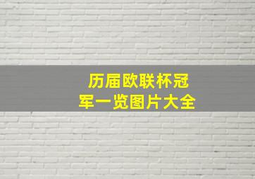 历届欧联杯冠军一览图片大全