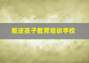 叛逆孩子教育培训学校