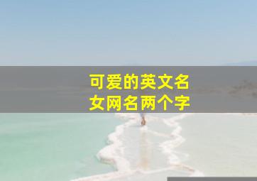 可爱的英文名女网名两个字