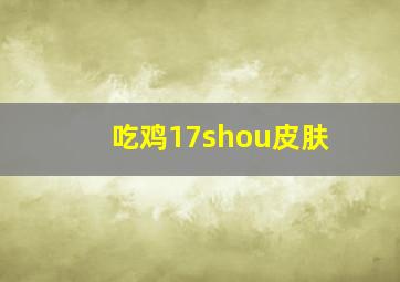 吃鸡17shou皮肤