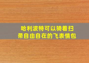 哈利波特可以骑着扫帚自由自在的飞表情包