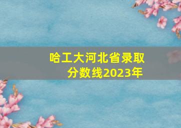 哈工大河北省录取分数线2023年