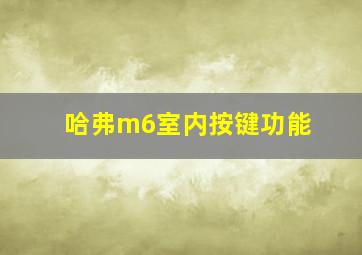 哈弗m6室内按键功能