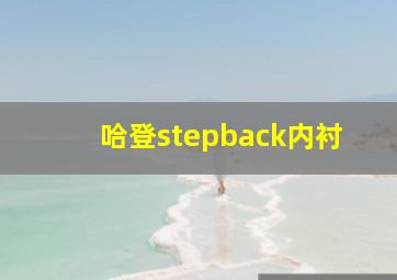 哈登stepback内衬