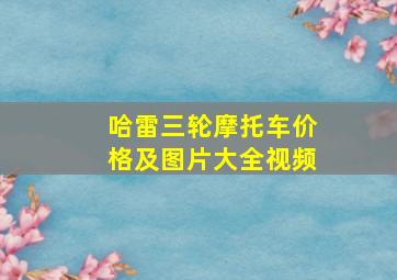 哈雷三轮摩托车价格及图片大全视频