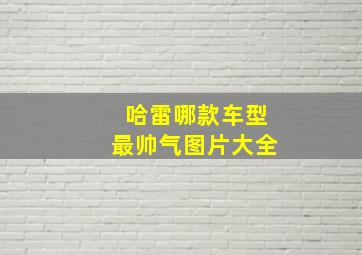 哈雷哪款车型最帅气图片大全