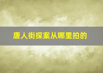 唐人街探案从哪里拍的