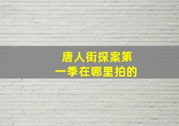 唐人街探案第一季在哪里拍的