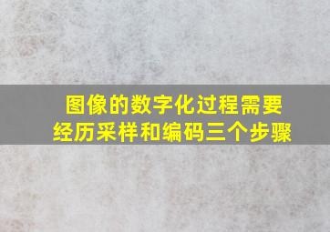 图像的数字化过程需要经历采样和编码三个步骤