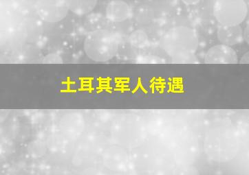 土耳其军人待遇