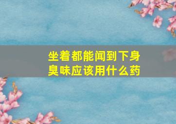 坐着都能闻到下身臭味应该用什么药