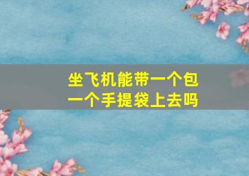 坐飞机能带一个包一个手提袋上去吗