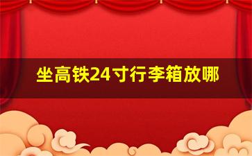 坐高铁24寸行李箱放哪