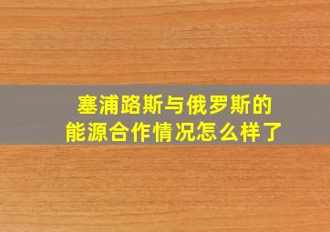 塞浦路斯与俄罗斯的能源合作情况怎么样了