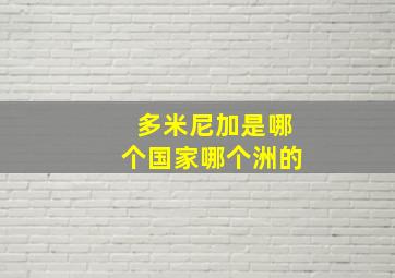 多米尼加是哪个国家哪个洲的