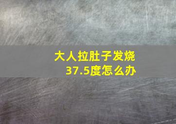 大人拉肚子发烧37.5度怎么办