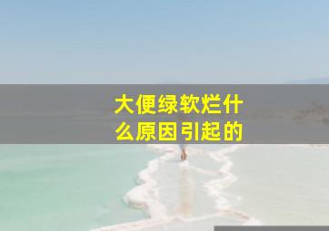 大便绿软烂什么原因引起的