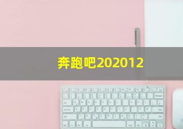 奔跑吧202012