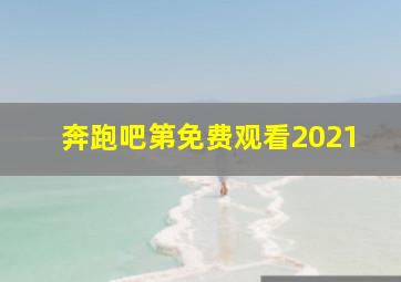 奔跑吧第免费观看2021