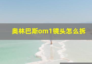 奥林巴斯om1镜头怎么拆