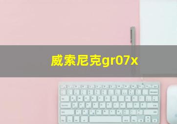 威索尼克gr07x