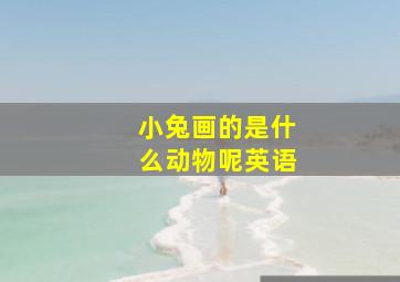 小兔画的是什么动物呢英语