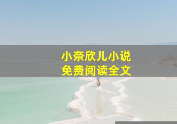 小奈欣儿小说免费阅读全文