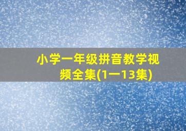 小学一年级拼音教学视频全集(1一13集)