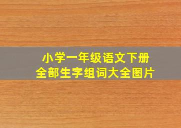 小学一年级语文下册全部生字组词大全图片