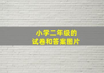 小学二年级的试卷和答案图片