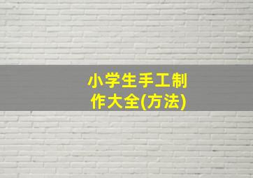 小学生手工制作大全(方法)