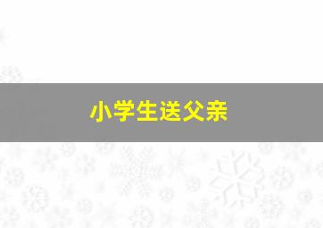 小学生送父亲