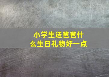 小学生送爸爸什么生日礼物好一点