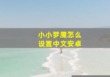 小小梦魇怎么设置中文安卓