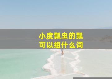 小度瓢虫的瓢可以组什么词