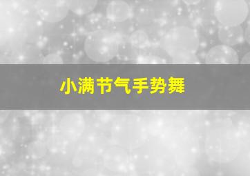 小满节气手势舞