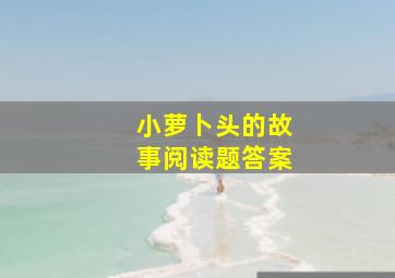 小萝卜头的故事阅读题答案