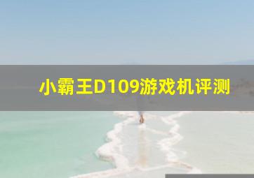 小霸王D109游戏机评测