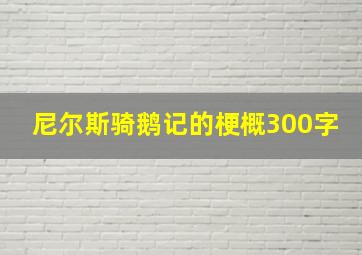 尼尔斯骑鹅记的梗概300字