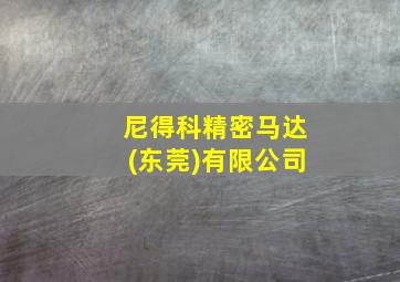 尼得科精密马达(东莞)有限公司