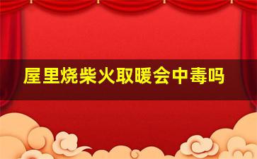 屋里烧柴火取暖会中毒吗