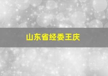 山东省经委王庆