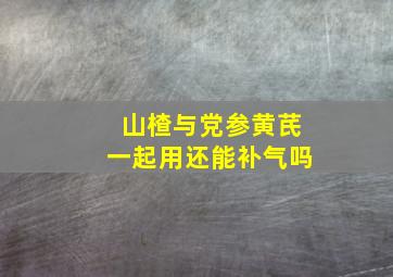 山楂与党参黄芪一起用还能补气吗