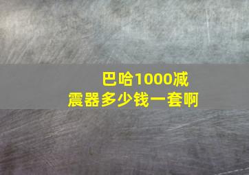 巴哈1000减震器多少钱一套啊