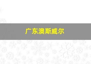 广东澳斯威尔