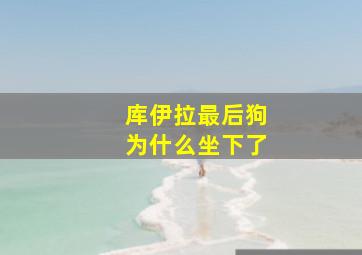 库伊拉最后狗为什么坐下了