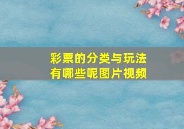 彩票的分类与玩法有哪些呢图片视频