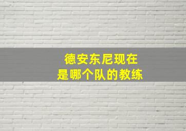 德安东尼现在是哪个队的教练